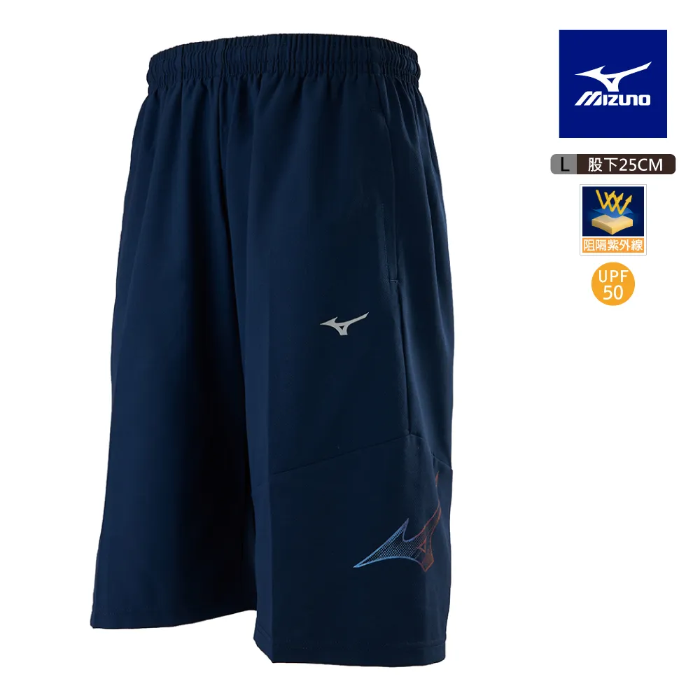 Mizuno [32TBB05513] 男 平織 短褲 運動 慢跑 路跑 訓練 抗紫外線 拉鍊口袋 美津濃 深藍 歷史價格詳細信息