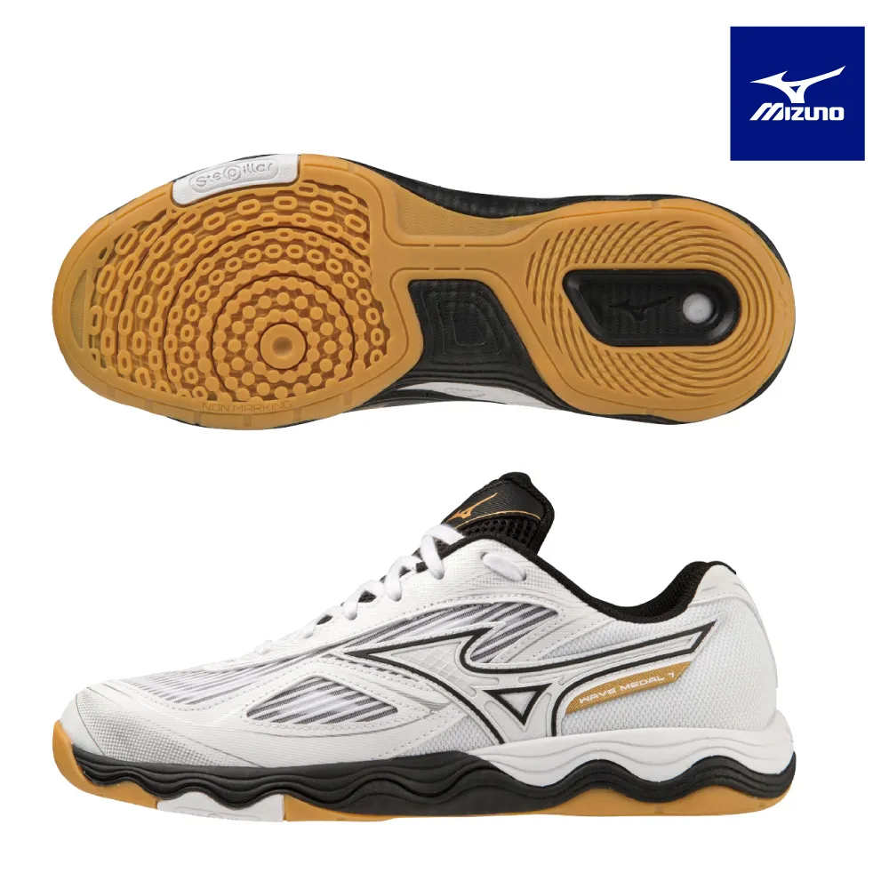 Mizuno 美津濃 桌球鞋 Wave Medal 7 白 金黃 男鞋 波浪片 羽球 排球 新年 龍年限定 81GA2315-12 歷史價格詳細信息