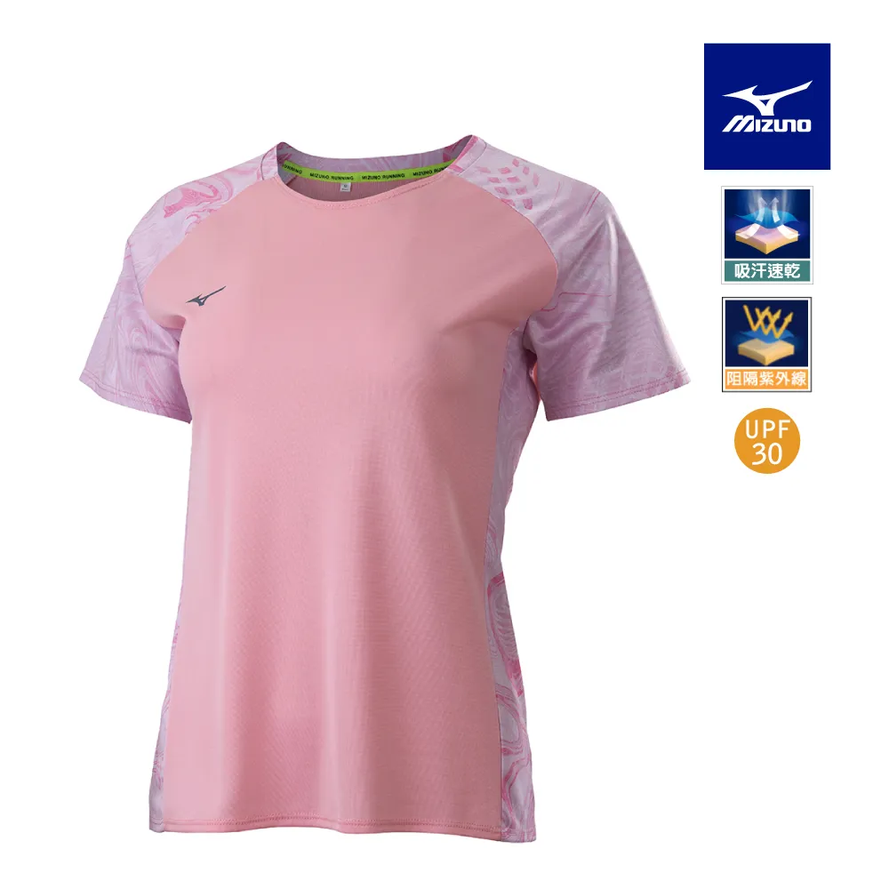 【MIZUNO 美津濃】女款路跑短袖T恤 K2TAB70109（黑） 歷史價格詳細信息
