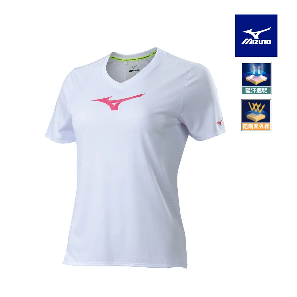 【MIZUNO 美津濃】女款路跑短袖T恤 K2TAB70109（黑） 歷史價格詳細信息
