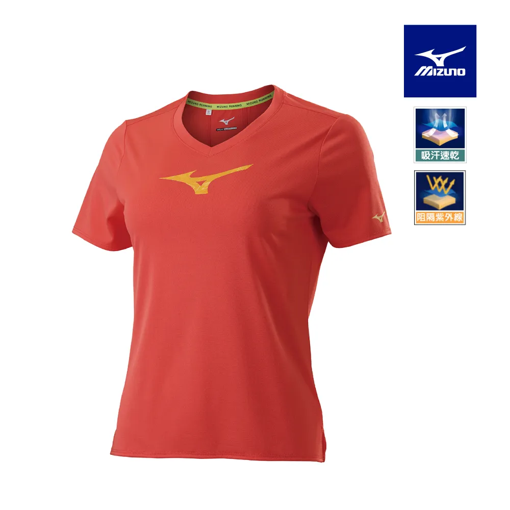 【MIZUNO 美津濃】女款路跑短袖T恤 K2TAB70109（黑） 歷史價格詳細信息