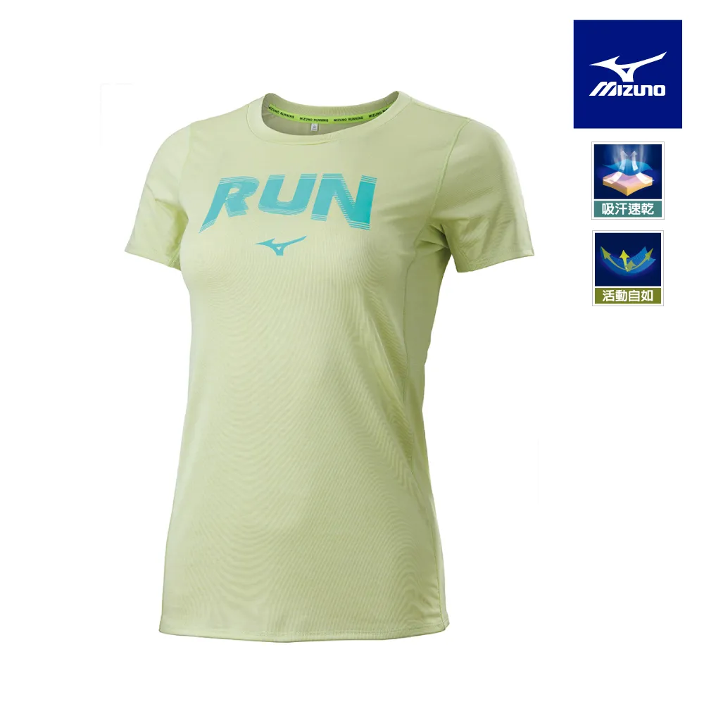 【MIZUNO 美津濃】女款路跑短袖T恤 K2TAB70109（黑） 歷史價格詳細信息