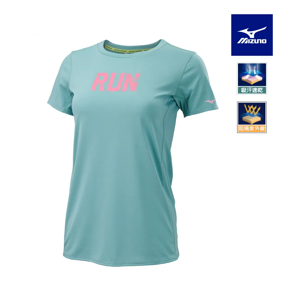 【MIZUNO 美津濃】女路跑短袖T恤 J2TAB20109（黑） 歷史價格詳細信息