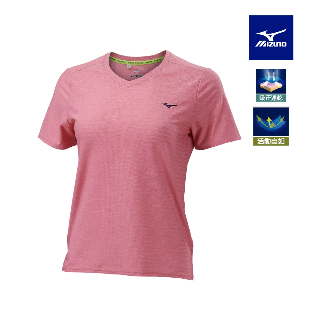 【MIZUNO 美津濃】女路跑短袖T恤 J2TAB20109（黑） 歷史價格詳細信息