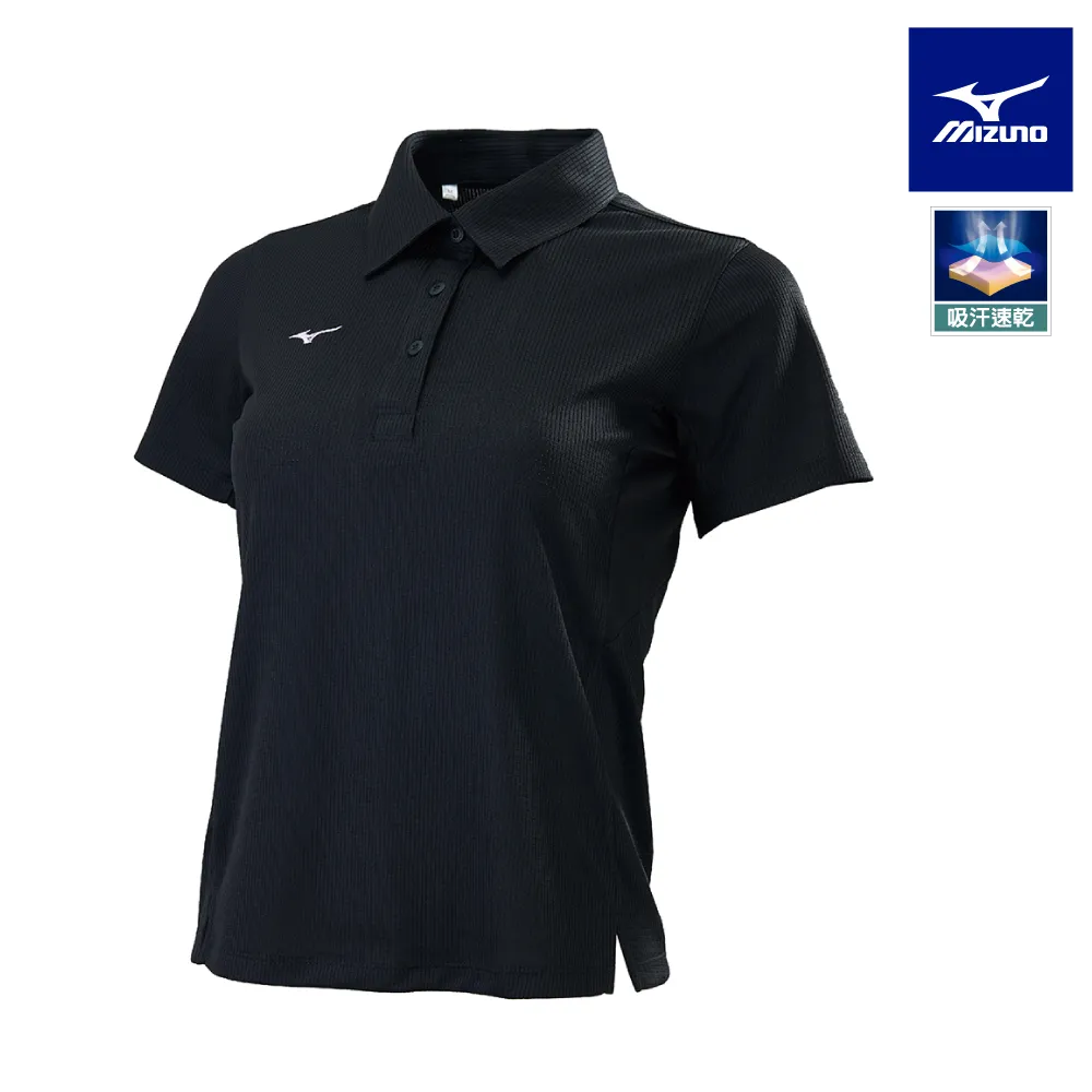 Mizuno 美津濃 女款 短袖 POLO衫 吸汗速乾 抗紫外線 刺繡LOGO -灰黑- 32TA171509 歷史價格詳細信息