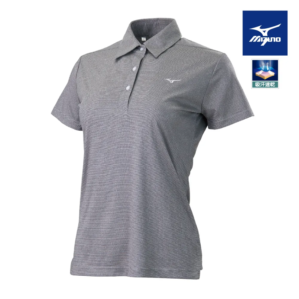 Mizuno 美津濃 女款 短袖 POLO衫 吸汗速乾 抗紫外線 刺繡LOGO -灰黑- 32TA171509 歷史價格詳細信息