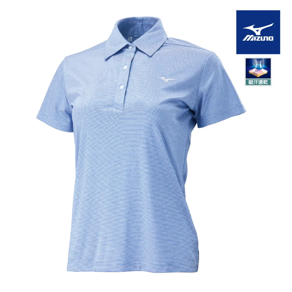Mizuno 美津濃 女款 短袖 POLO衫 吸汗速乾 抗紫外線 刺繡LOGO -灰黑- 32TA171509 歷史價格詳細信息