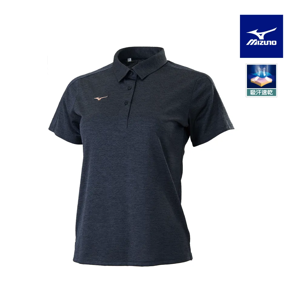 Mizuno 美津濃 女款 短袖 POLO衫 吸汗速乾 抗紫外線 刺繡LOGO -灰黑- 32TA171509 歷史價格詳細信息