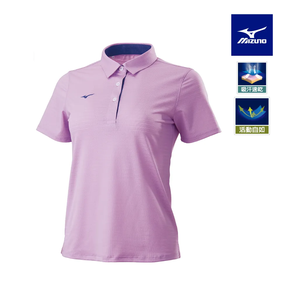 Mizuno 美津濃 女款 短袖 POLO衫 吸汗速乾 抗紫外線 刺繡LOGO -灰黑- 32TA171509 歷史價格詳細信息
