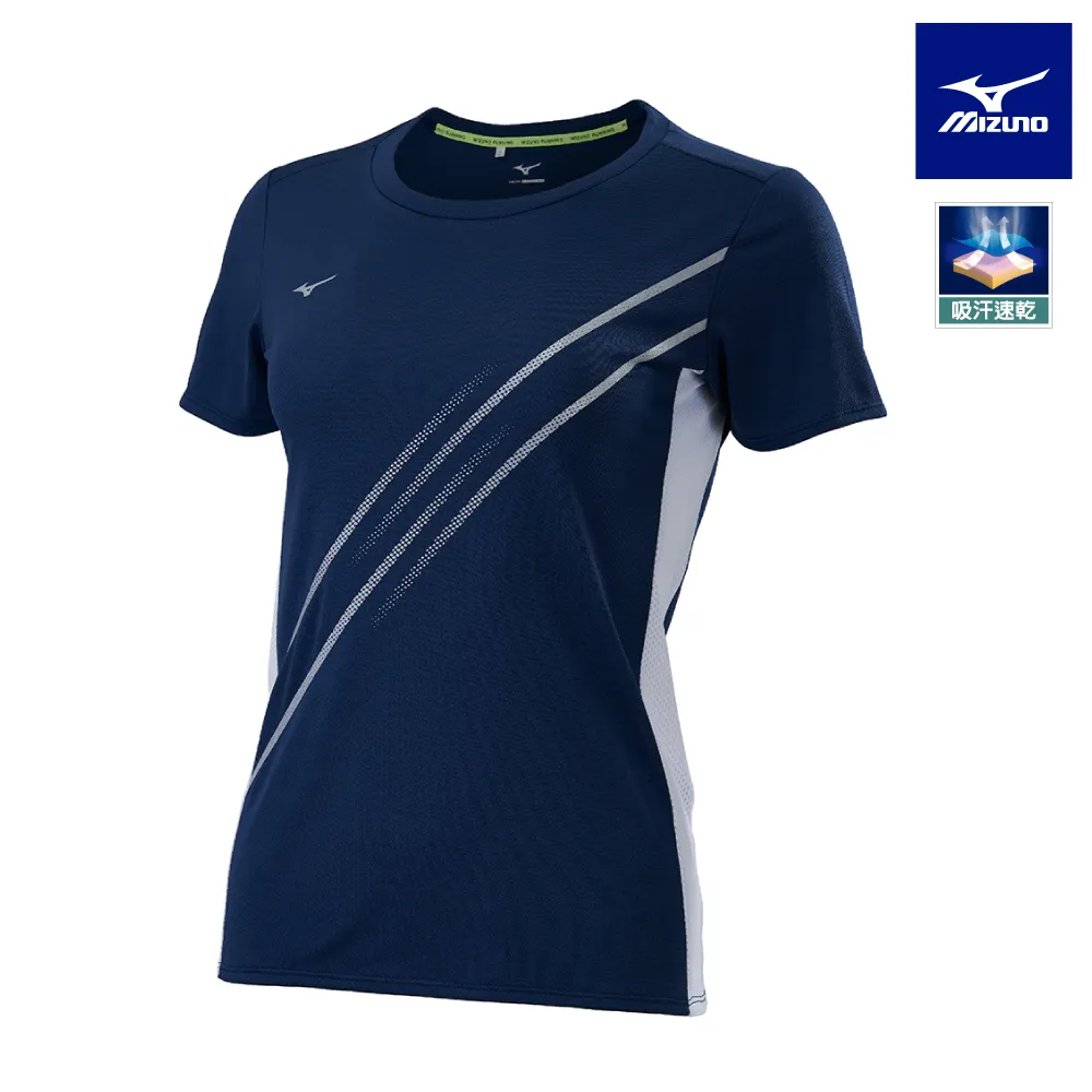 【MIZUNO 美津濃】女款路跑短袖T恤 K2TAB70109（黑） 歷史價格詳細信息