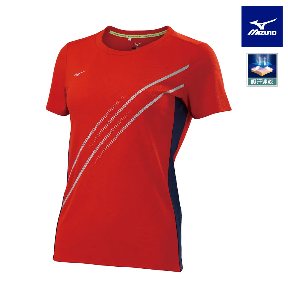 【MIZUNO 美津濃】女款路跑短袖T恤 K2TAB70109（黑） 歷史價格詳細信息