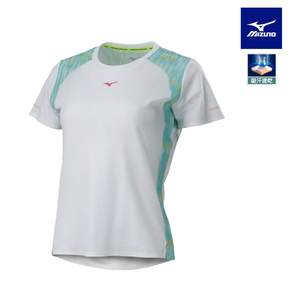 【MIZUNO 美津濃】女款路跑短袖T恤 K2TAB70109（黑） 歷史價格詳細信息