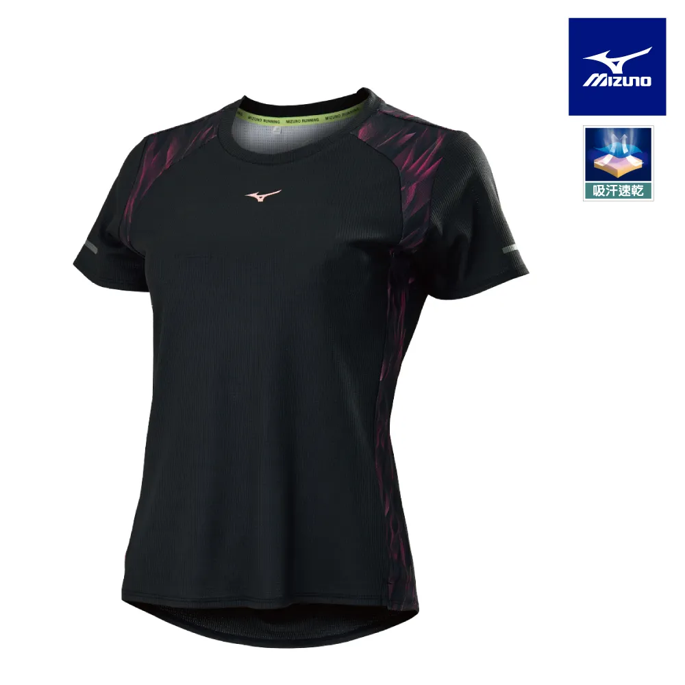【MIZUNO 美津濃】女款路跑短袖T恤 K2TAB70109（黑） 歷史價格詳細信息