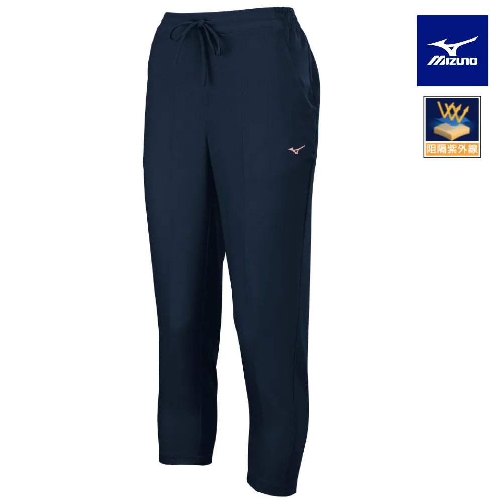 Mizuno 美津濃 女款 平織長褲 - 運動 舒適 抗紫外線 拉鍊口袋 - 黑 - 32TD223409 歷史價格詳細信息