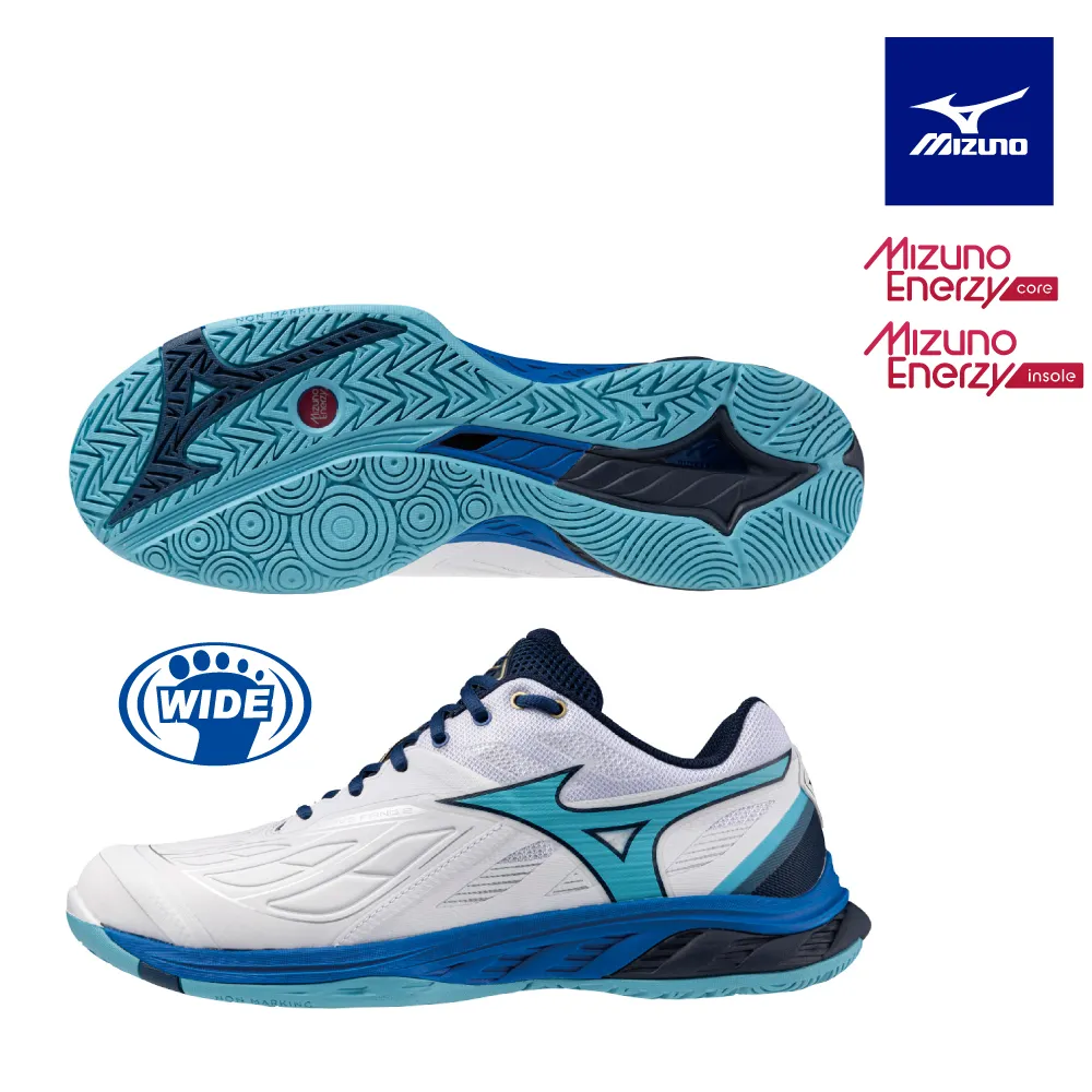 Mizuno 美津濃 羽球鞋 Wave Fang 2 寬楦 女鞋 白 粉 回彈 室內運動 桌球鞋 71GA2313-22 歷史價格詳細信息