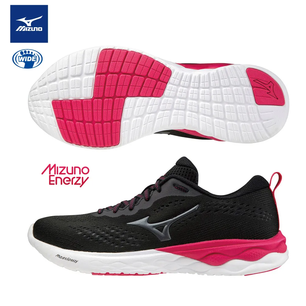 MIZUNO WAVE REVOLT 美津濃 女跑步鞋 J1GD208124 黑白 歷史價格詳細信息