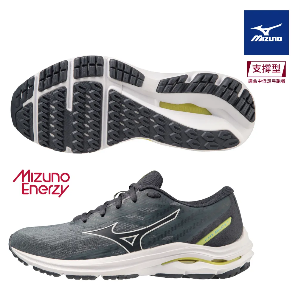 【MIZUNO 美津濃 】WAVE EQUATE 5 女款慢跑鞋 支撐型 黑色 J1GD214842  尺寸:24.5CM 歷史價格詳細信息