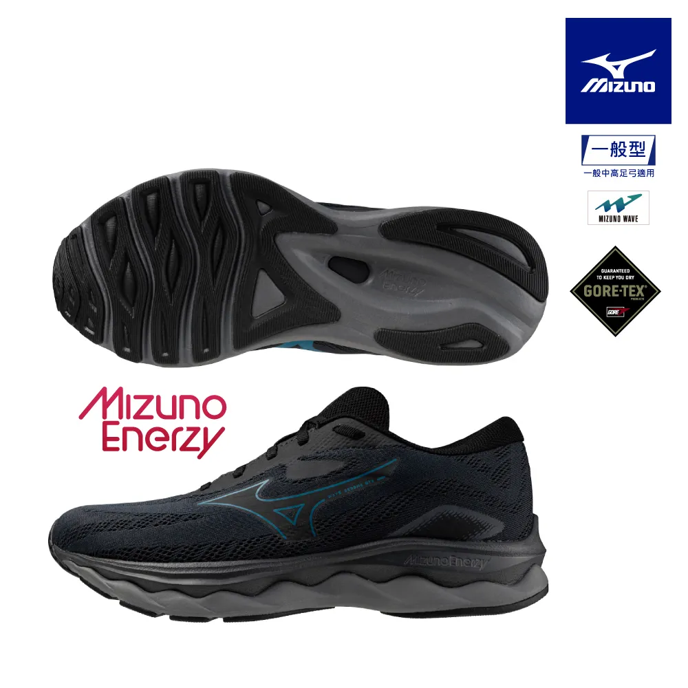 Mizuno 美津濃 慢跑鞋 Wave Serene GTX 女鞋 黑 防水 緩衝 全黑 運動鞋 J1GD2460-21 歷史價格詳細信息