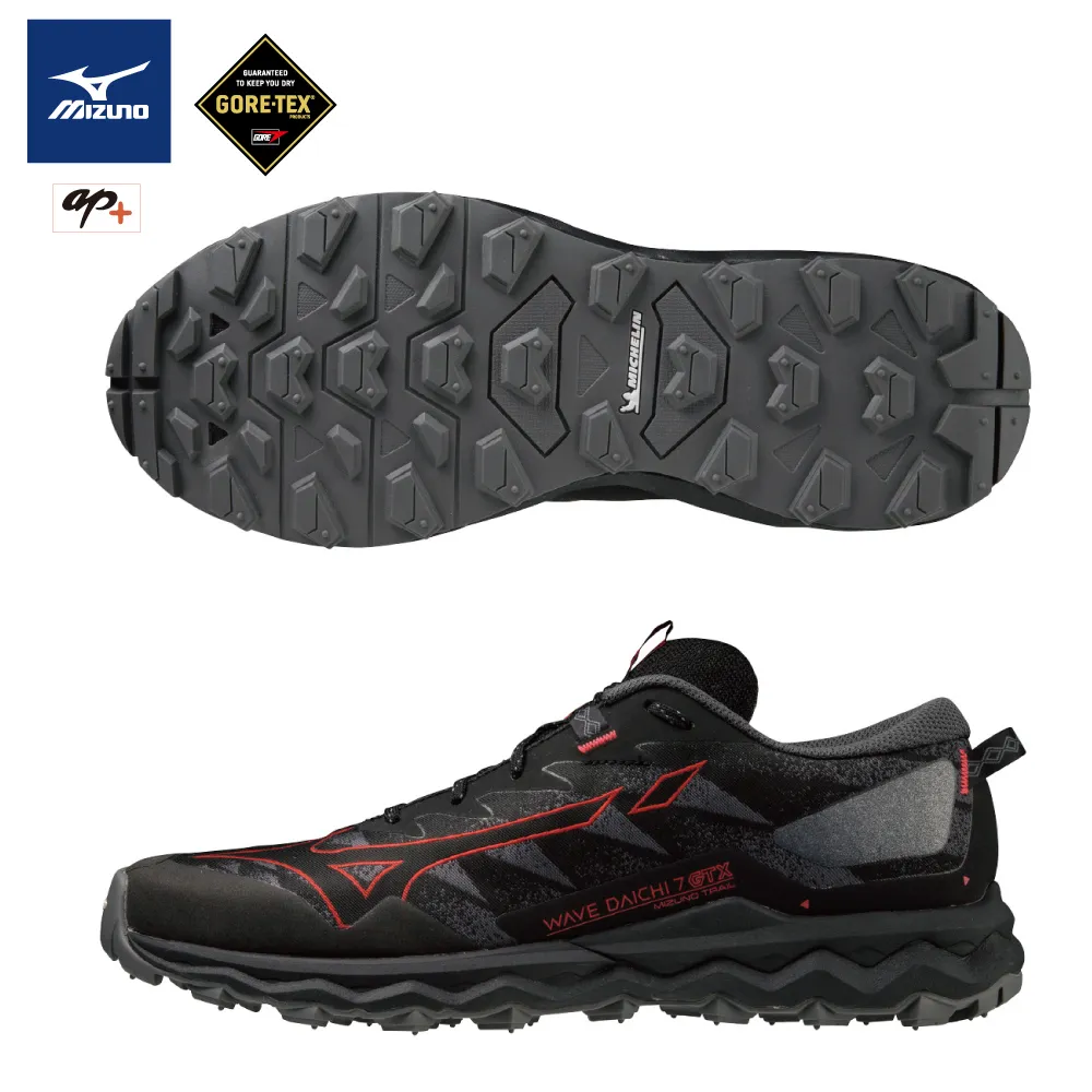 MIZUNO 男 慢跑鞋 DAICHI GTX男慢跑鞋 防水 黑色 -J1GJ225651 歷史價格詳細信息