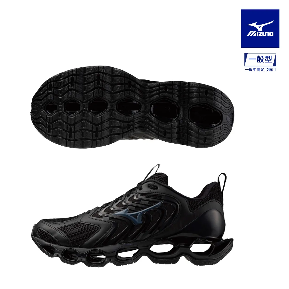 Mizuno 美津濃 男款 慢跑鞋 WAVE PROPHECY 12 S 一般型 柔軟 透氣 黑金 J1GC234957 歷史價格詳細信息