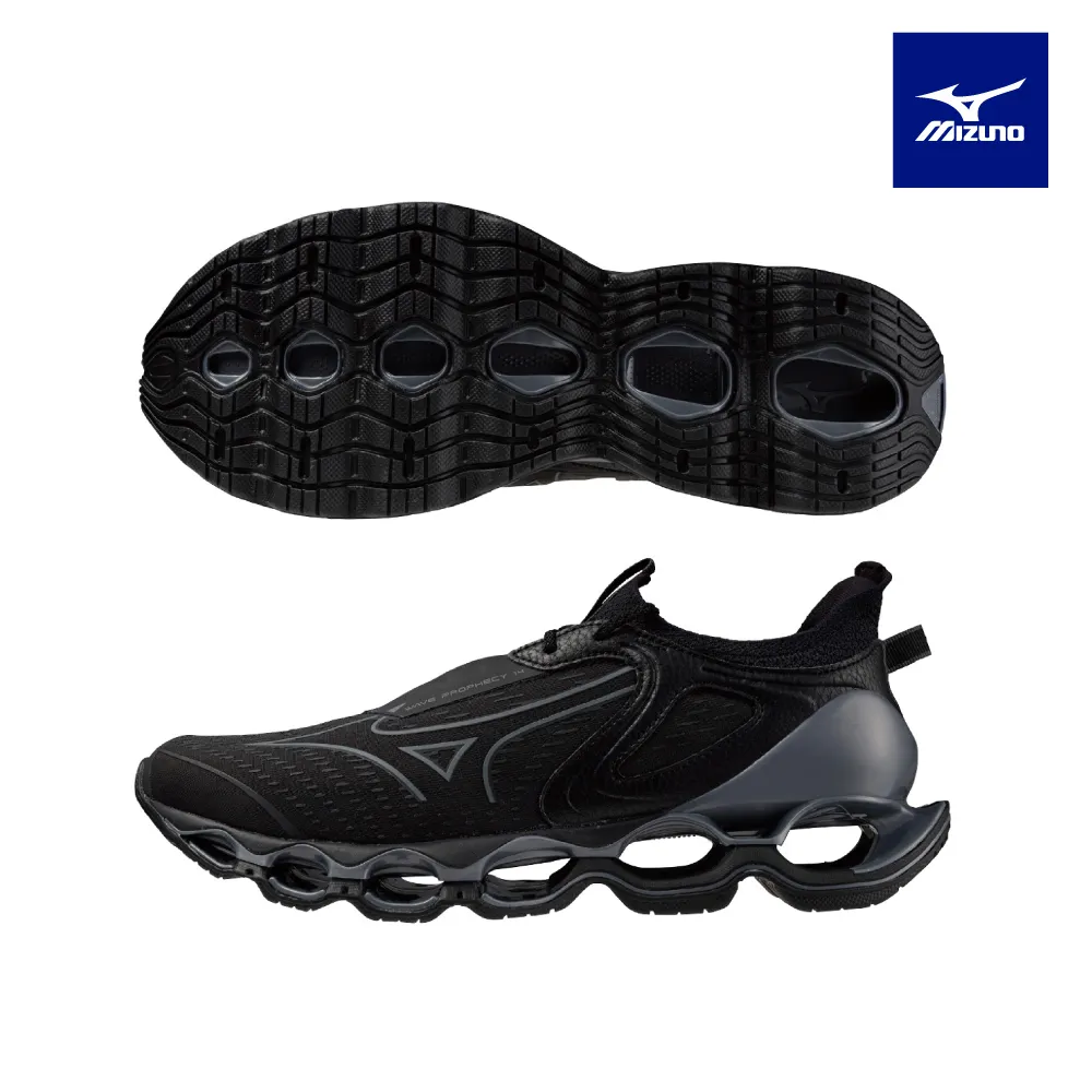 Mizuno 美津濃 男款 慢跑鞋 WAVE PROPHECY 12 S 一般型 柔軟 透氣 黑金 J1GC234957 歷史價格詳細信息