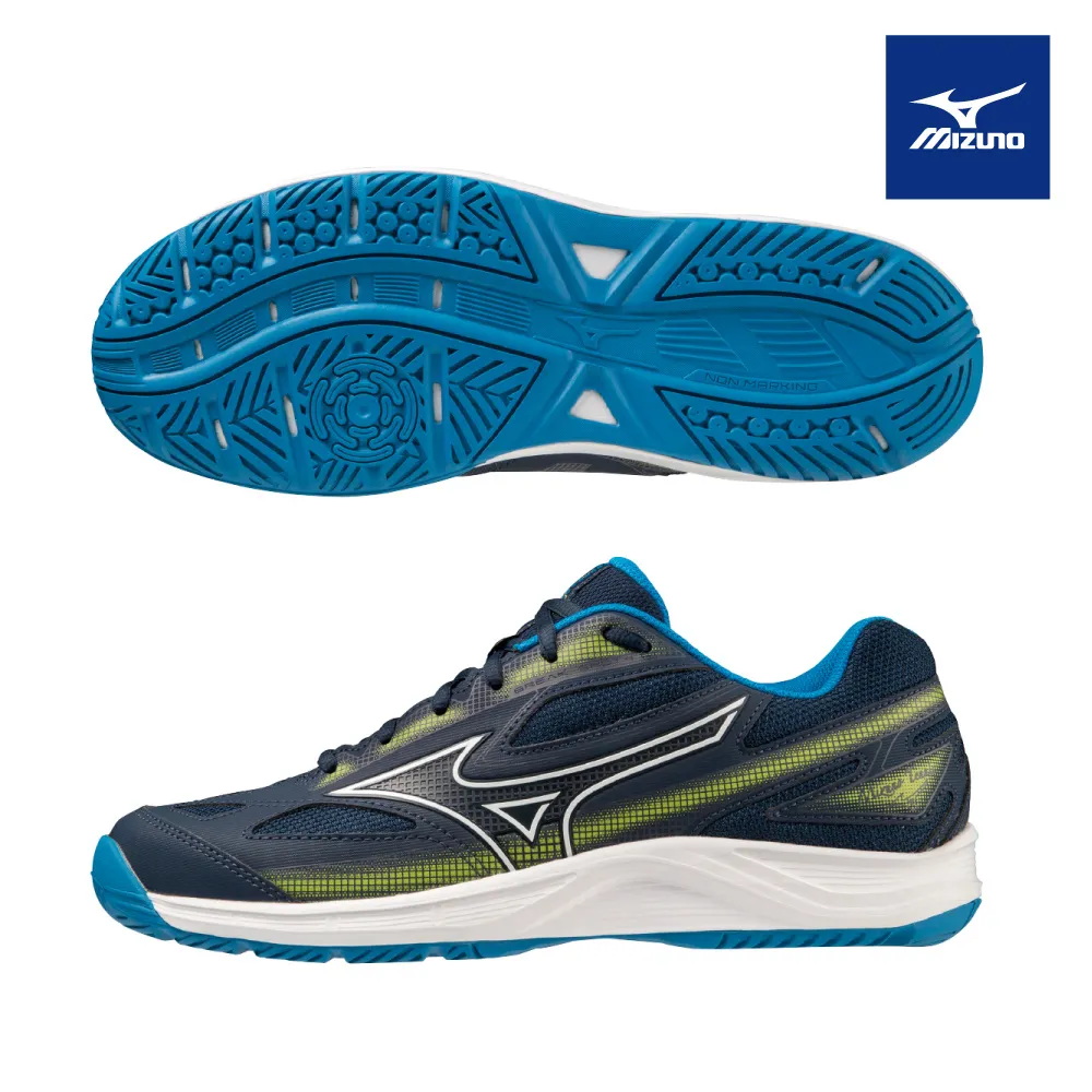 Mizuno 美津濃 網球鞋 Break Shot 4 AC 男鞋 藍 白 網布 皮革 抓地 運動鞋 61GA2340-28 歷史價格詳細信息