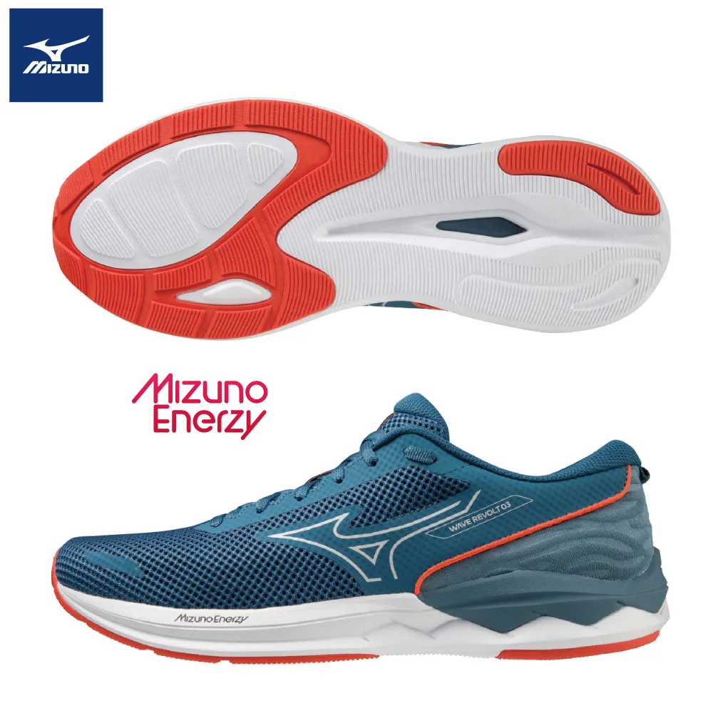 【MIZUNO 美津濃】WAVE REVOLT 3 一般型男款慢跑鞋 J1GC238103 歷史價格詳細信息
