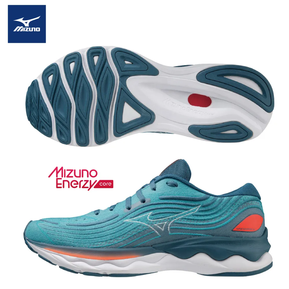 Mizuno J1GC-220901 藍X綠 SKYRISE 3 避震鞋底慢跑鞋/有12號/ 102M 加贈襪子 歷史價格詳細信息