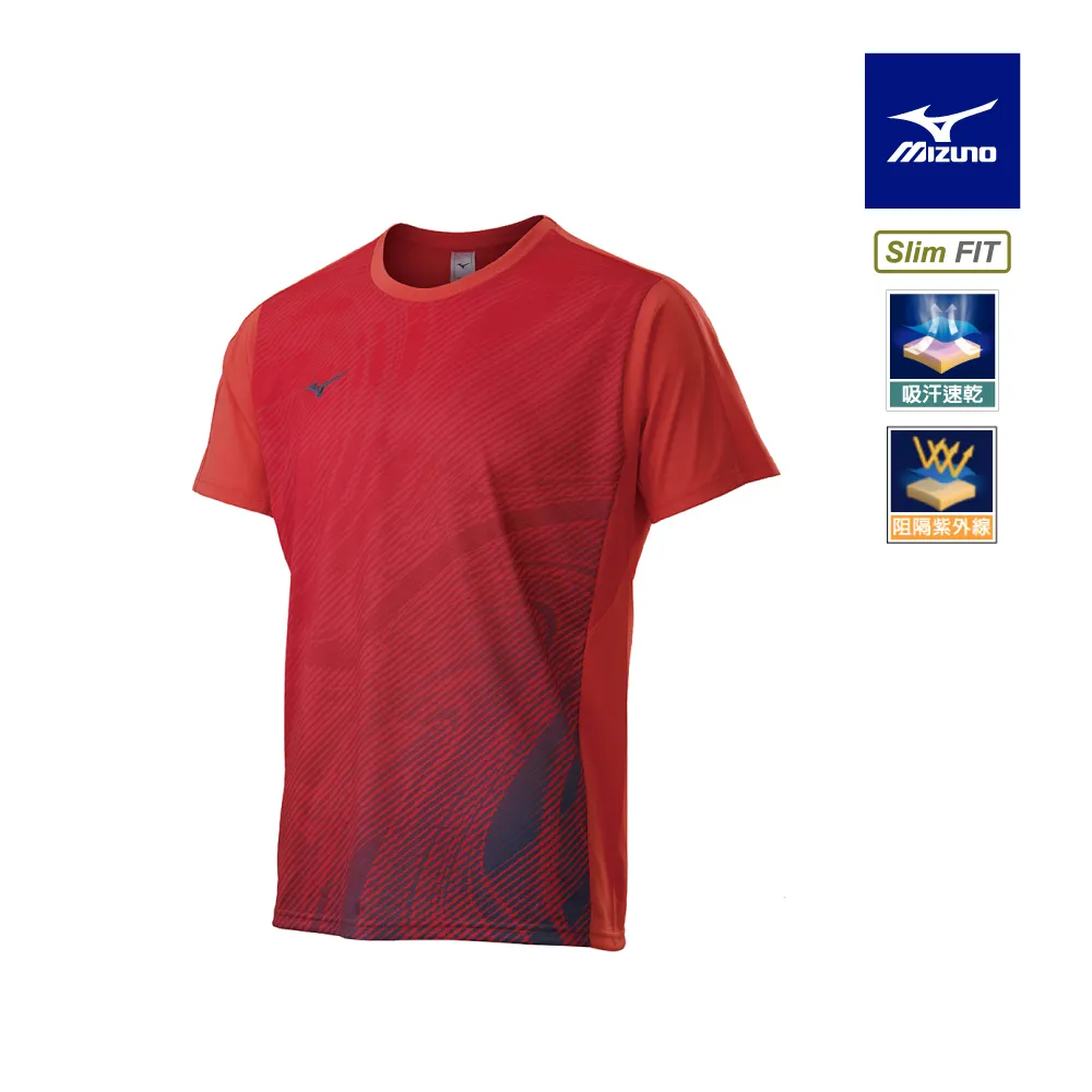 【MIZUNO 美津濃】Slim FIT 男款羽球短袖T恤 72TAB00165 ( 莓果紅 ) 歷史價格詳細信息
