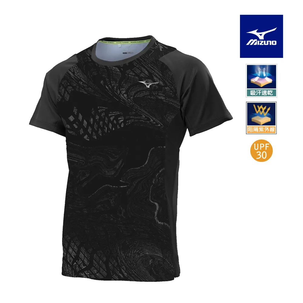 【MIZUNO 美津濃】男款路跑短袖T恤 J2TAB00109（黑） 歷史價格詳細信息