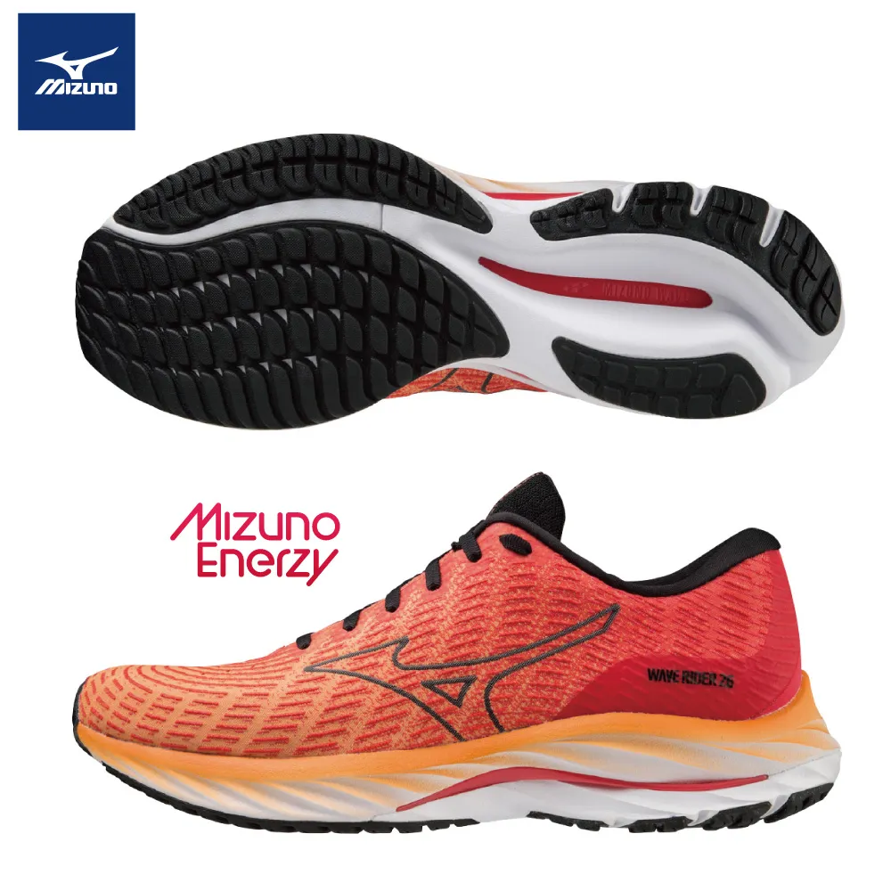 Mizuno 美津濃 男款 慢跑鞋 WAVE RIDER 26 一般型 超寬楦 跑鞋 J1GC220452 歷史價格詳細信息