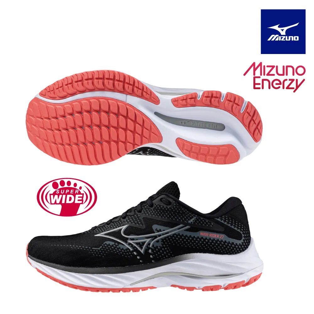 【MIZUNO 美津濃】WAVE RIDER 27 一般型超寬楦女款慢跑鞋 J1GD230677 歷史價格詳細信息