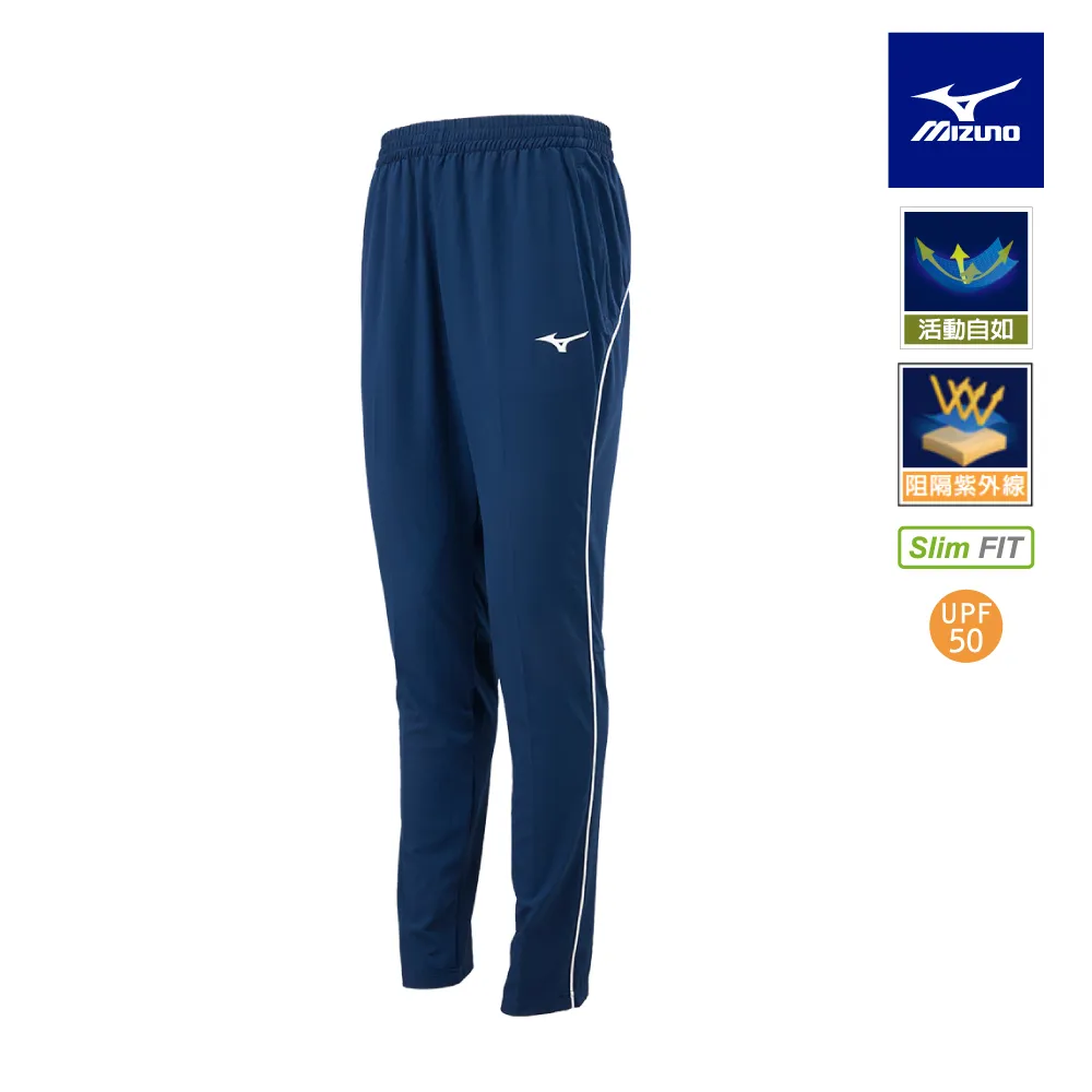 Mizuno 美津濃 男款 平織長褲 Slim FIT 彈性 兩側拉鍊口袋 單層 抗紫外線 黑 32TDA58409 歷史價格詳細信息