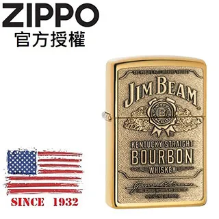 ZIPPO 金賓威士忌系列-經典徽章(銀)防風打火機 美國設計 250JB.928 歷史價格詳細信息