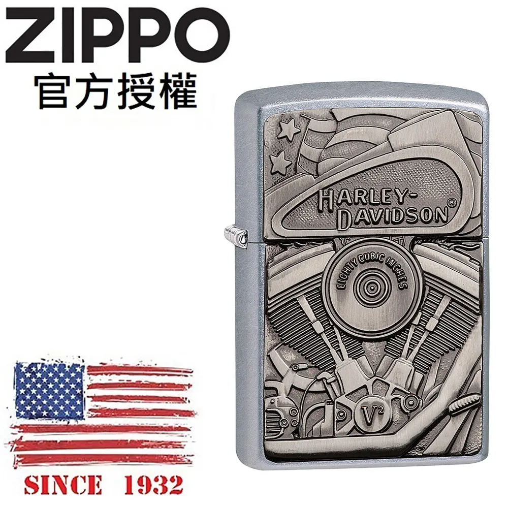ZIPPO 哈雷戴維森簡約線條防風打火機 美國設計 49465 歷史價格詳細信息