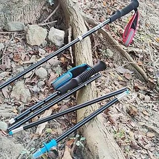 7075鋁合金徒步多功能登山杖批發戶外便攜防滑伸縮登山杖 歷史價格詳細信息