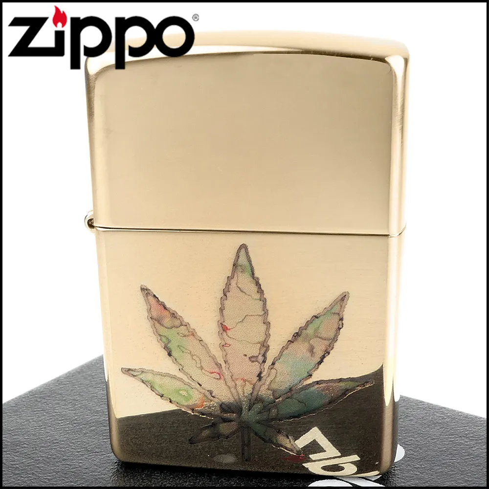 Zippo  Leaf Fusion 樹葉 圖案 打火機 marijuana 歷史價格詳細信息