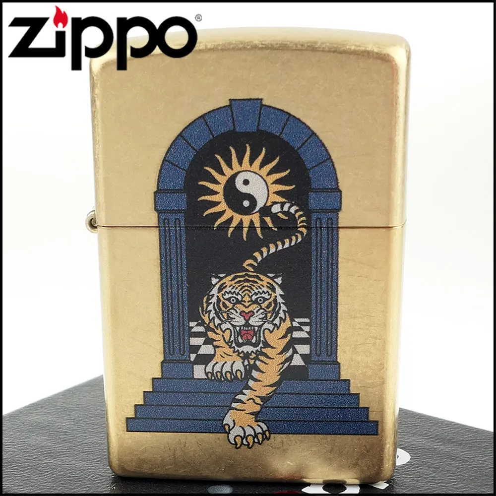 ZIPPO Tattoo Theme Design 狂野拼貼防風打火機 歷史價格詳細信息