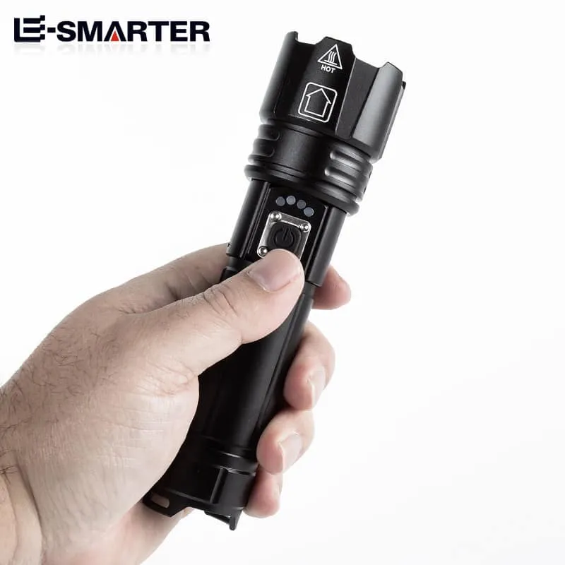 強光手電USB直充變焦超亮遠射長電筒扣夾T6鋁合金尾開關戶外照明 歷史價格詳細信息