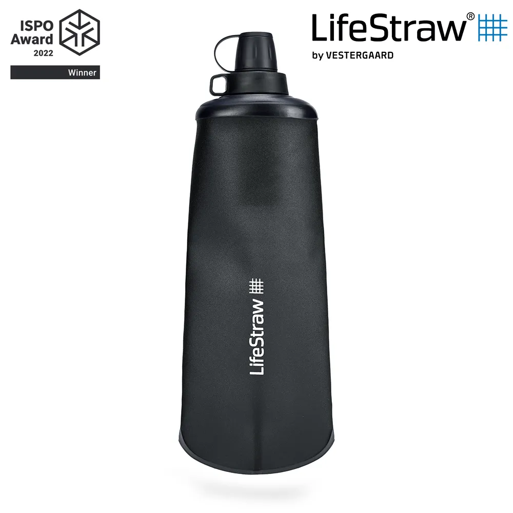 LifeStraw Peak 頂峰軟式水瓶 650ml｜深灰 (過濾水瓶 可折疊擠壓 越野跑 登山健行 野外求生) 歷史價格詳細信息