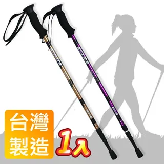 Yenzch 健走/行走杖/專業三節 6011鋁合金/T柄(二色可選 2入) RM-10622 《贈送背袋+腳墊》 歷史價格詳細信息