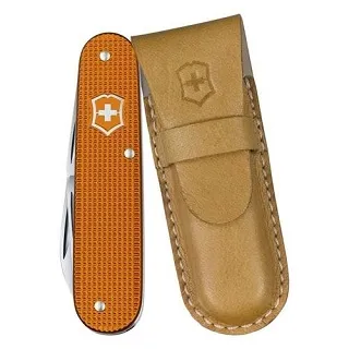 限量版＊維氏VICTORINOX Cadet Colors 軍校生系列金屬鋁柄紋面8用瑞士刀-橘色(0.2600.L1229)附刀套 歷史價格詳細信息