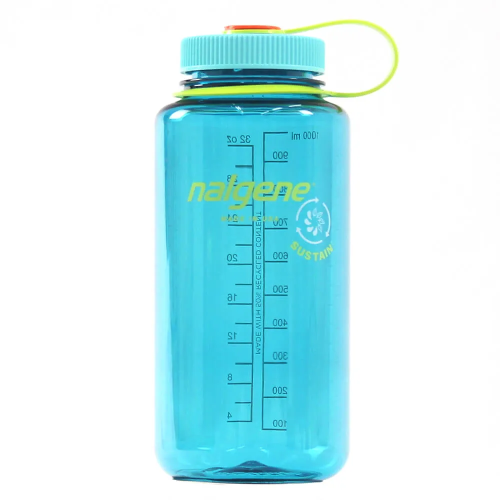 【NALGENE】Nalgene Sustain 寬嘴水壼 1000cc 軍藍/ 透明/ 水藍/ 煙霧灰(馬布谷戶外) 歷史價格詳細信息