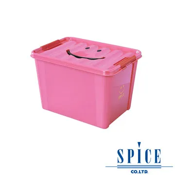 【SPICE】KIDS 馬卡龍色彩 附蓋 微笑整理箱 收納箱 - 白色 M 歷史價格詳細信息