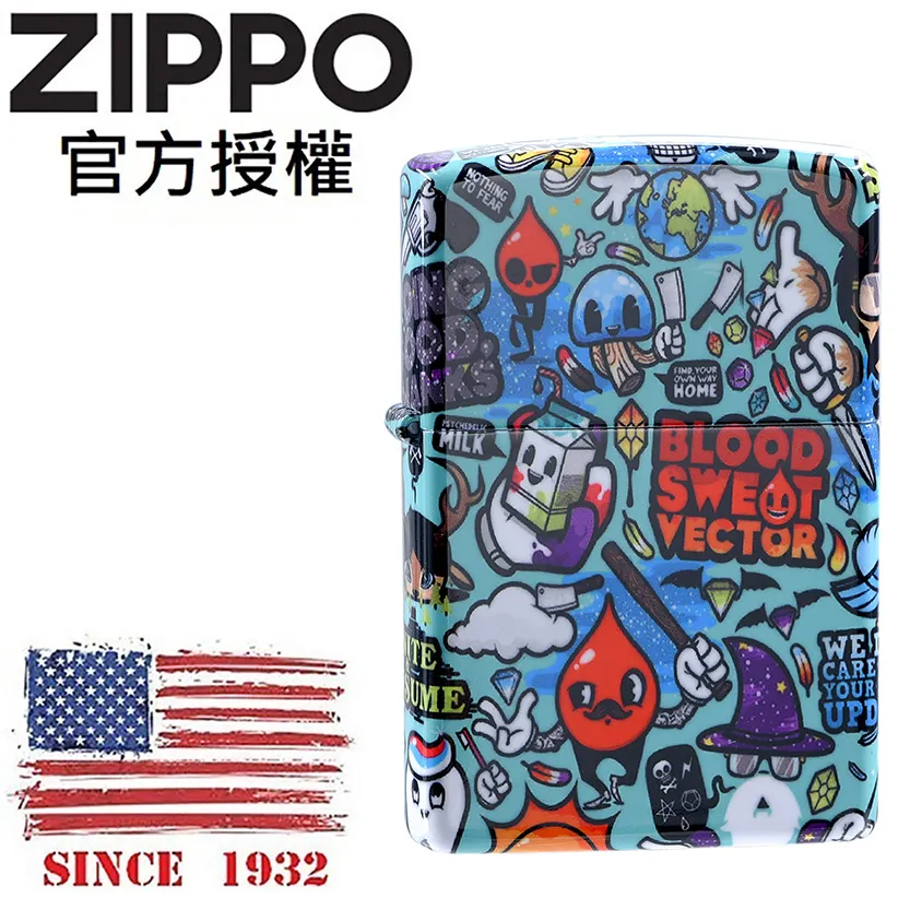 ZIPPO 嘻哈潮流塗鴉防風打火機 特別設計 Z-30019 歷史價格詳細信息
