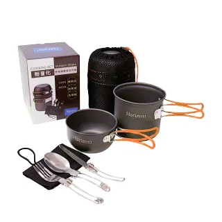 【Horizon 天際線】輕量化野營鍋餐具五件組 春芽綠 歷史價格詳細信息