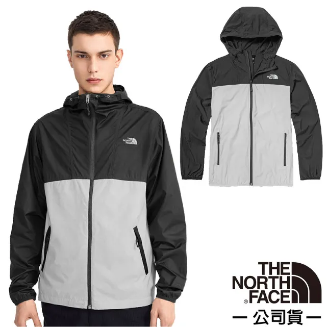 【美國 The North Face】男 可調式輕薄防曬透氣排汗連帽外套(亞洲版型)/4U8X-QK4 白/棕 歷史價格詳細信息