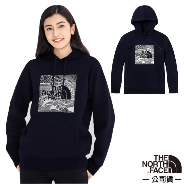 【美國 The North Face】中性款 經典大LOGO 彈性長袖可調節保暖連帽上衣/4NEQ-JK3 黑 V 歷史價格詳細信息