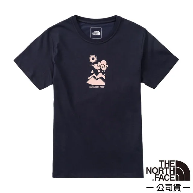 【美國 The North Face】女 圓頂帳蓬_柔軟透氣仿棉短袖圓領T恤.健行旅遊休閒衫/4UBM-JK3 黑 歷史價格詳細信息