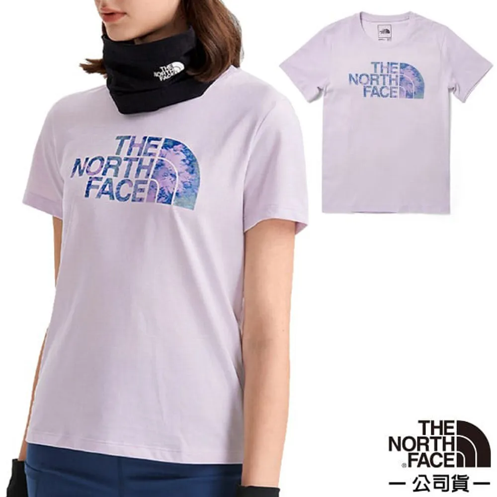 【The North Face】女 FLASHDRY 吸濕透氣排汗短袖圓領T恤.概念性印花圖案/88GZ-JK3 宇宙黑 歷史價格詳細信息